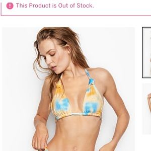 Victoria’s Secret knotted triangle top XL Lemon